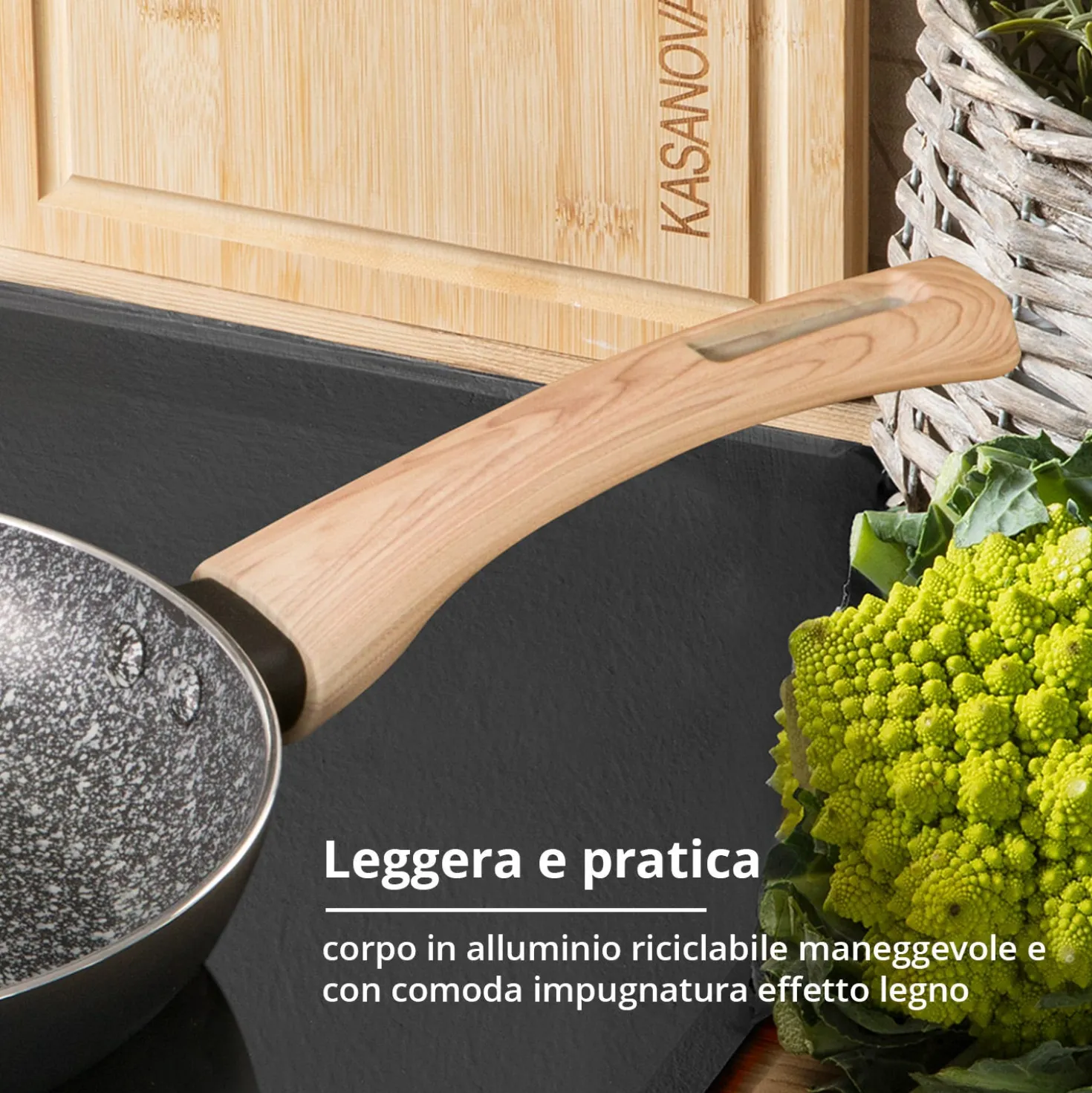 Casseruola 18 cm Black Stone