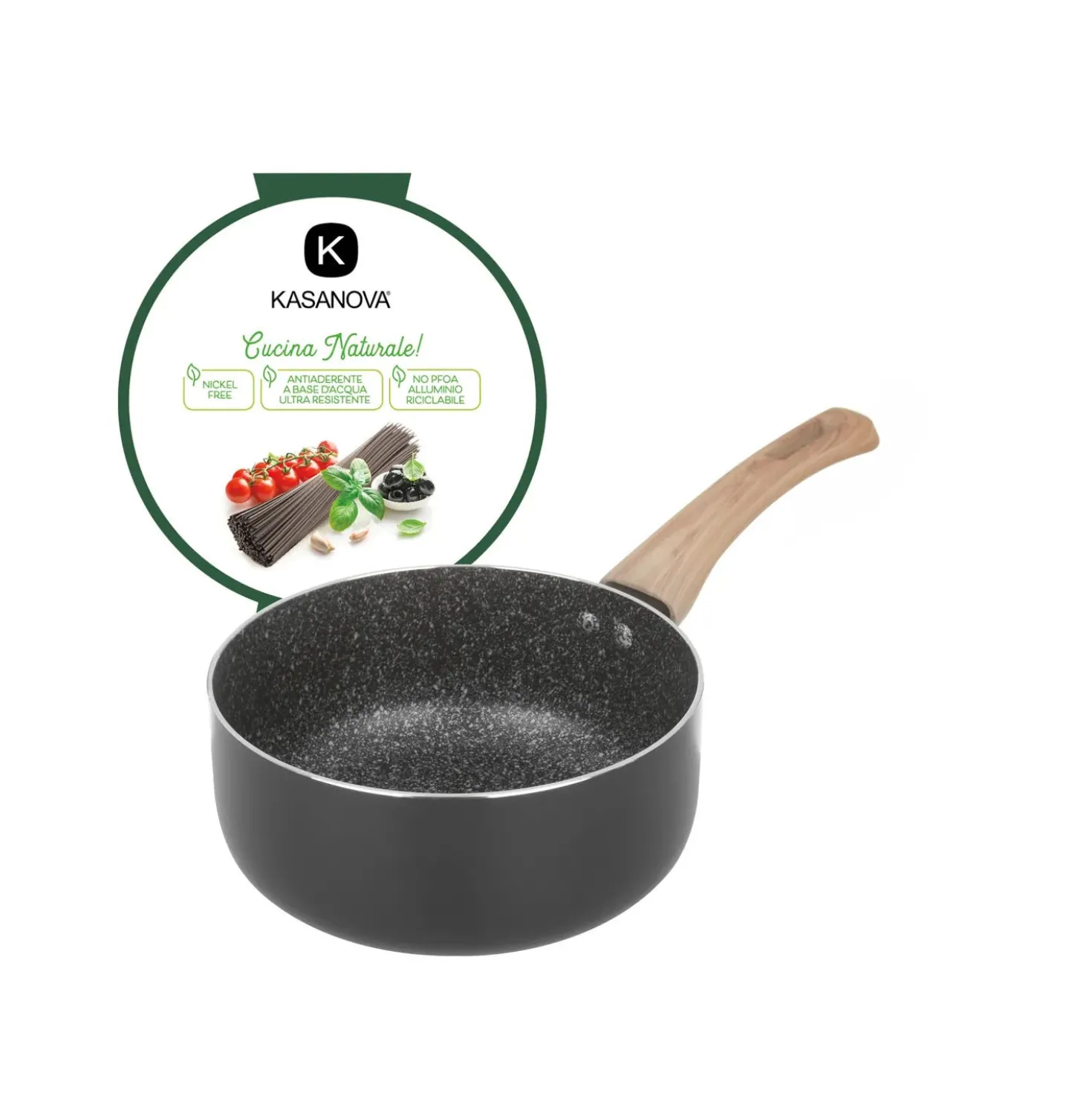 Casseruola 18 cm Black Stone