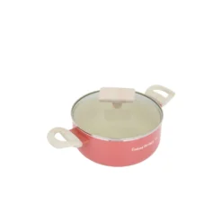 Casseruola 18 cm corallo Cooking Therapy con coperchio