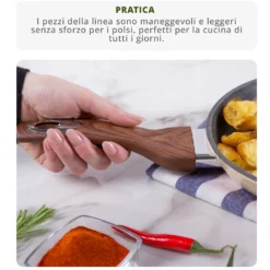 Casseruola 16 cm crema Kolors con coperchio