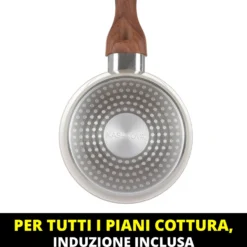 Casseruola 16 cm crema Kolors con coperchio