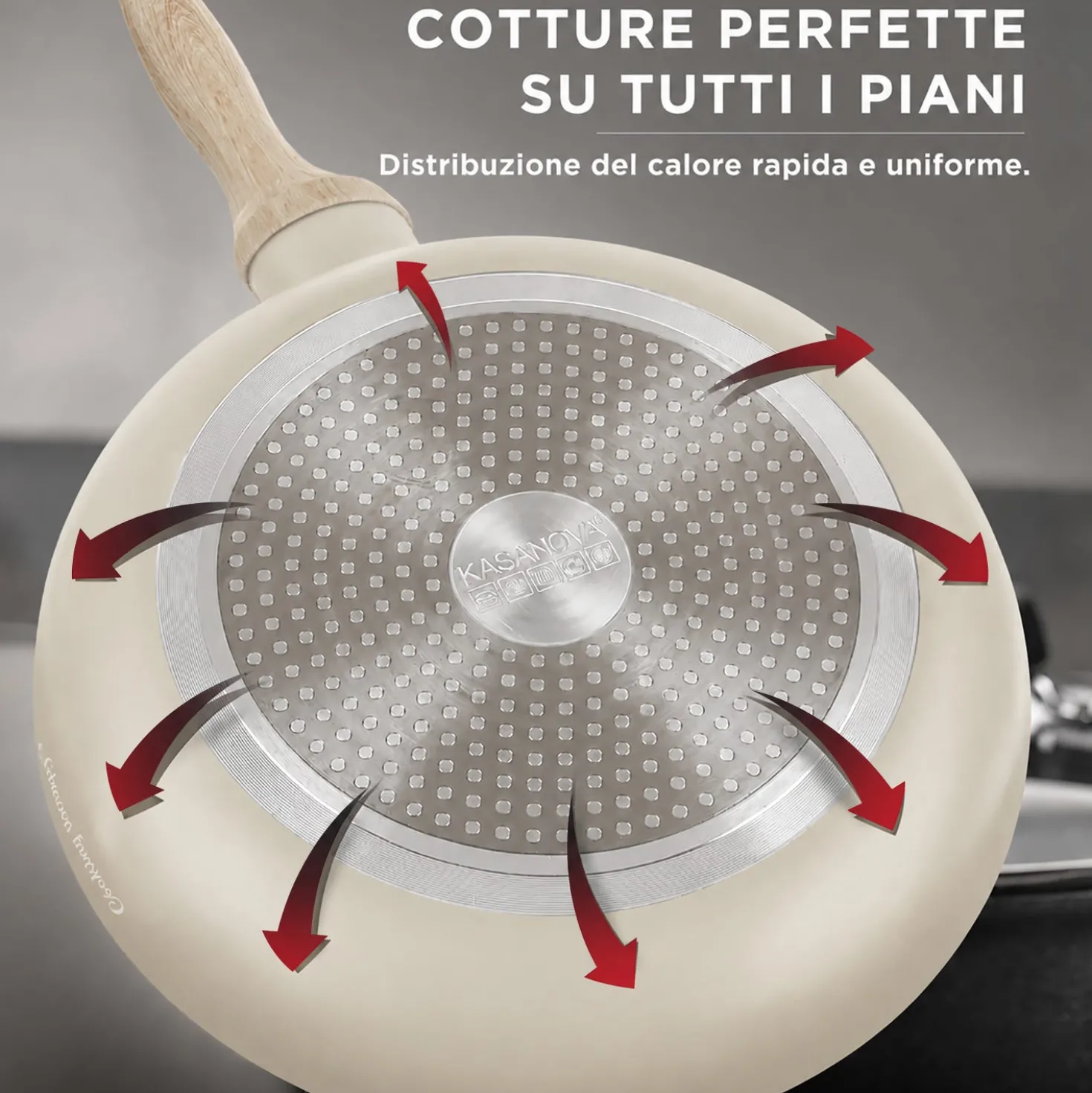 Casseruola 16 cm sabbia Cooking Therapy con coperchio