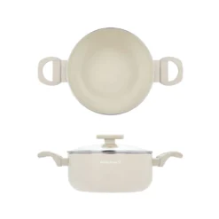 Casseruola 24 cm sabbia Cooking Therapy con coperchio