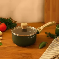 Casseruola 16 cm verde Cooking Therapy con coperchio