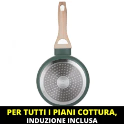Casseruola 16 cm verde Cooking Therapy con coperchio