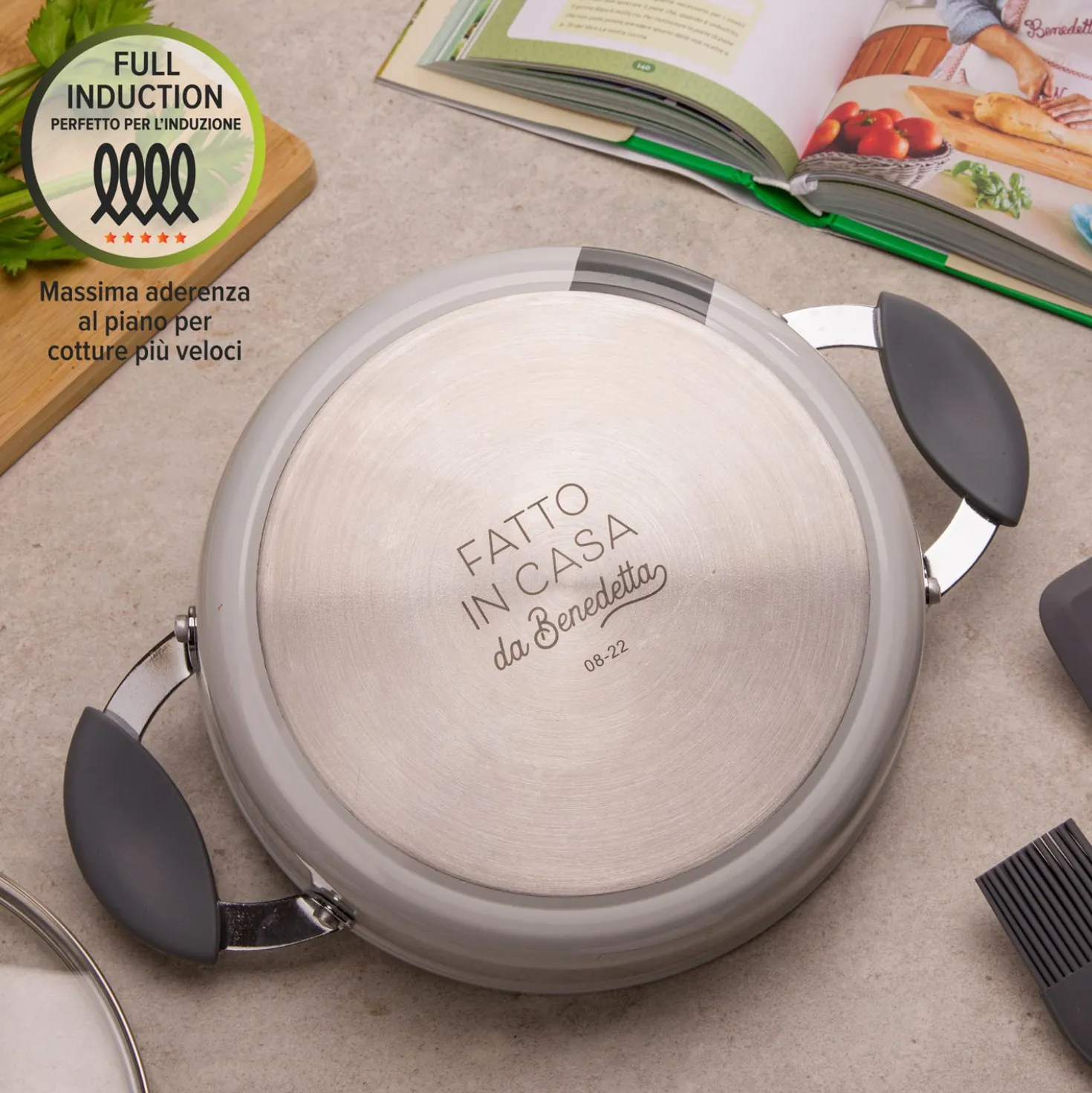 Casseruola induzione 24 cm con coperchio Fatto in casa da Benedetta