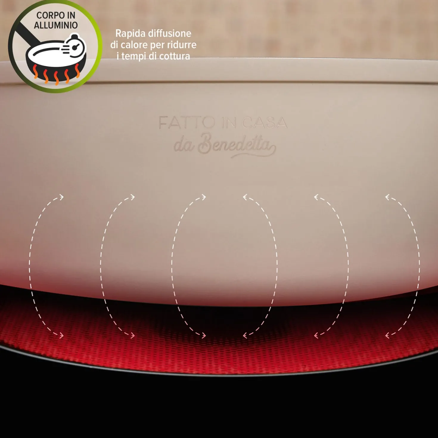 Casseruola induzione 24 cm con coperchio Fatto in casa da Benedetta
