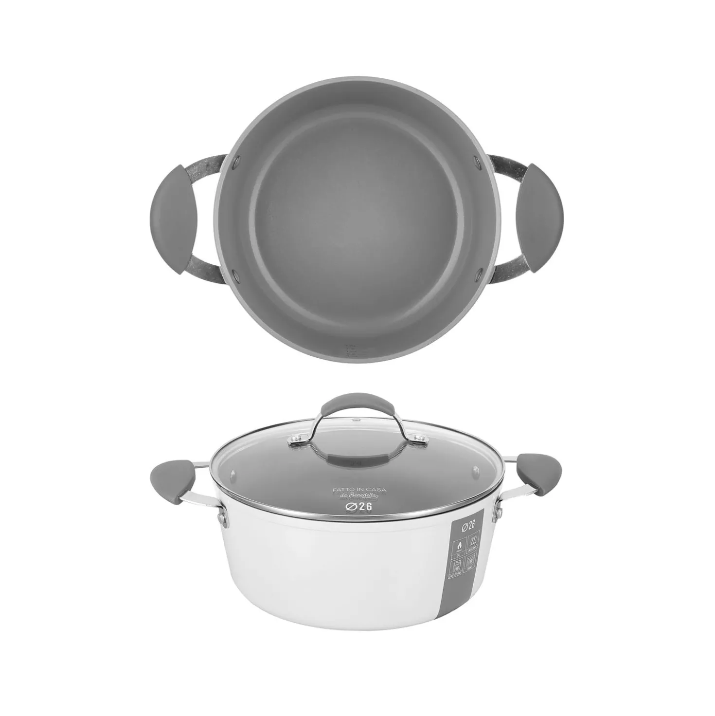 Casseruola induzione 26 cm con coperchio Fatto in casa da Benedetta