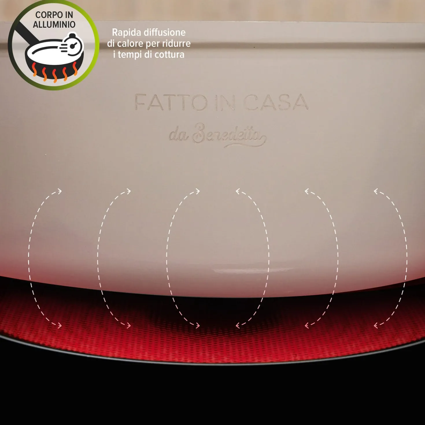 Casseruola induzione 26 cm con coperchio Fatto in casa da Benedetta
