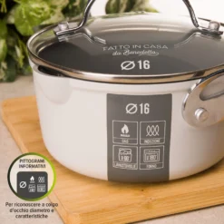 Casseruola induzione 16 cm con coperchio Fatto in casa da Benedetta