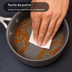 Casseruola New Petra Dark, da 16 cm con manico