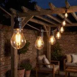 Catena luminosa 30 led da esterno con connettori