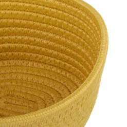 Cestino portaoggetti bagno 18x10 cm senape in polipropilene