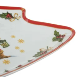 Ciotola antipastiera Albero di Natale 28x31cm porcellana