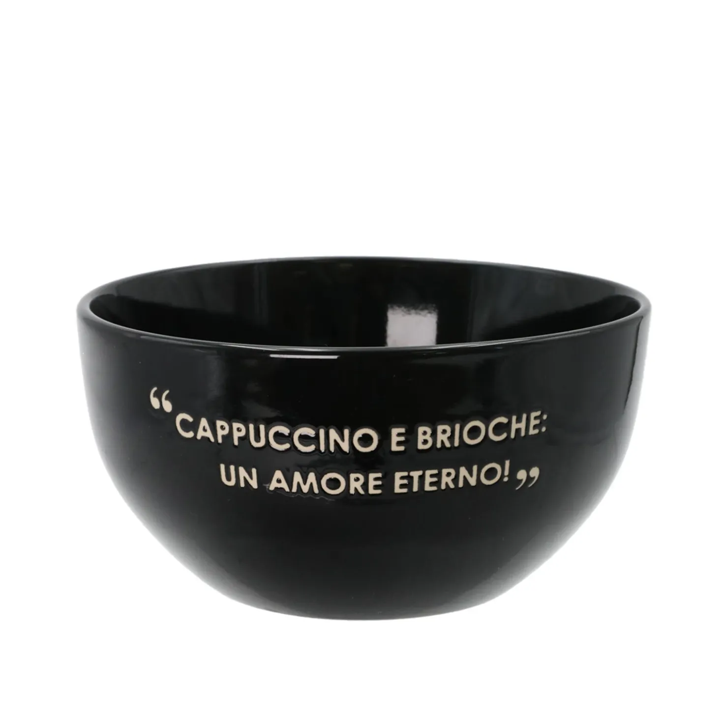 Ciotola 14 cm scritta Quotes nera