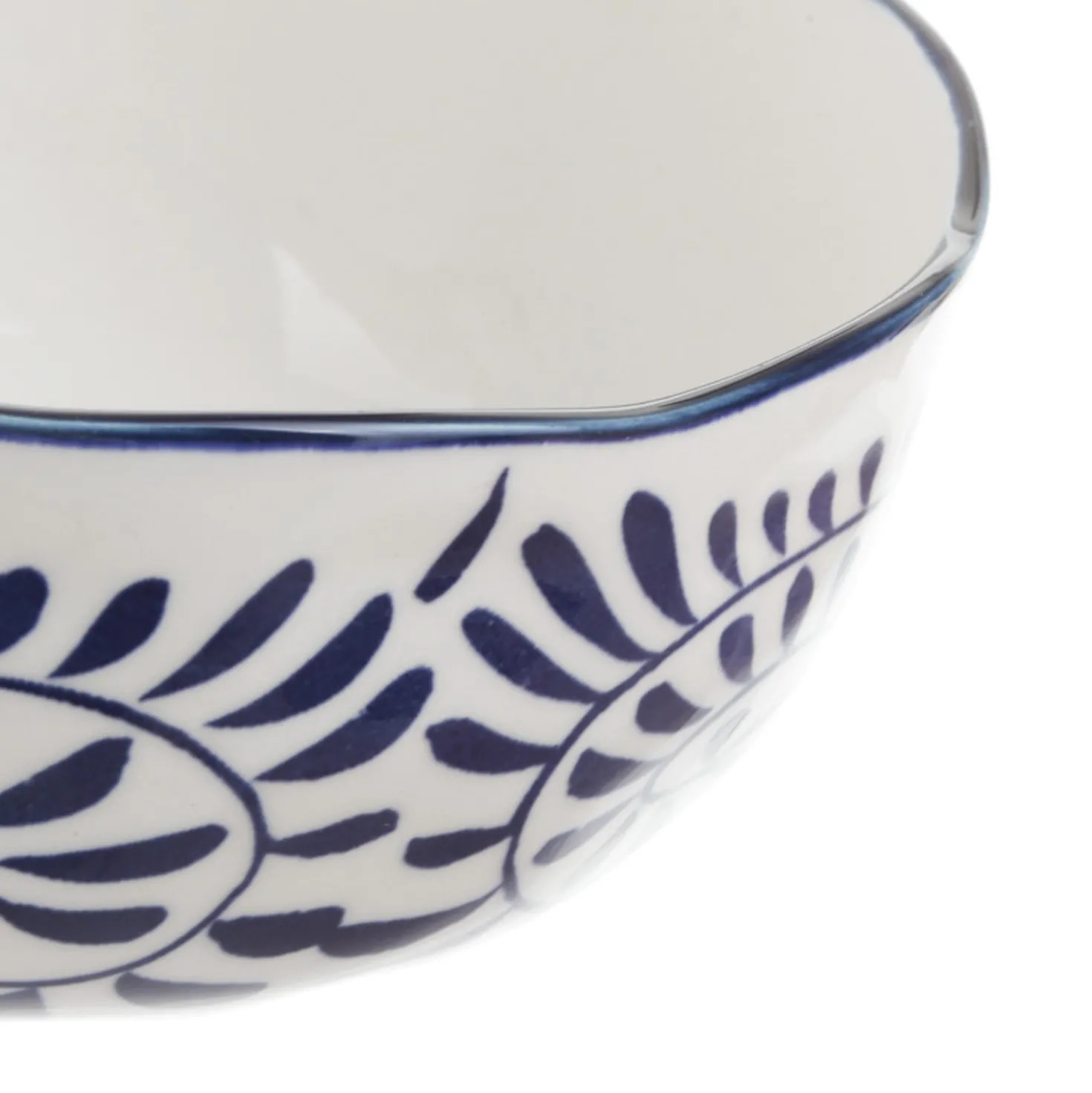 Ciotola in ceramica decori blu orientali 15,3x7,2cm Sushiko