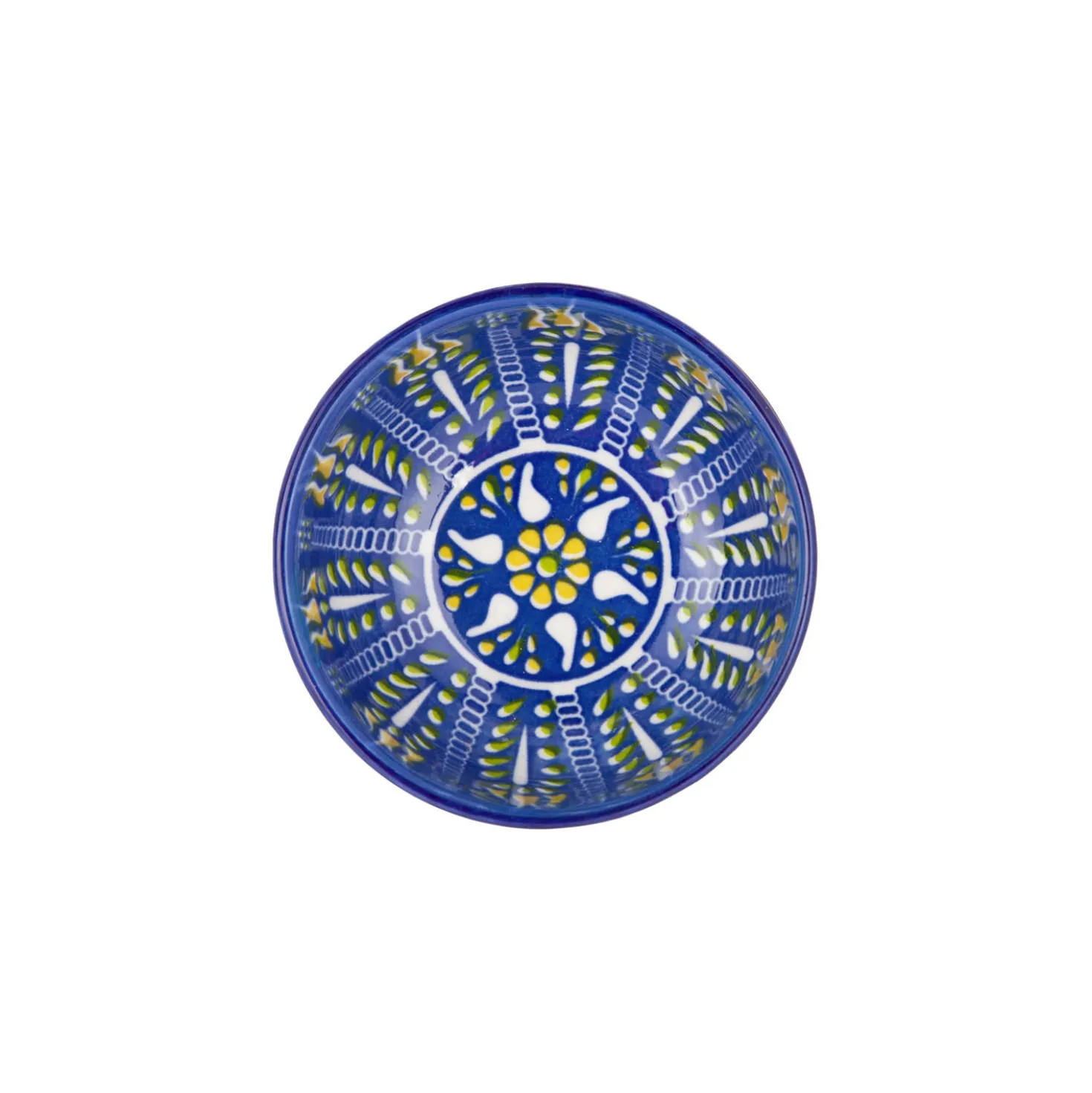Ciotola in ceramica Kaori 8,5x3 cm bianco blu