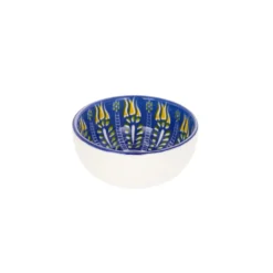 Ciotola in ceramica Kaori 8,5x3 cm bianco blu