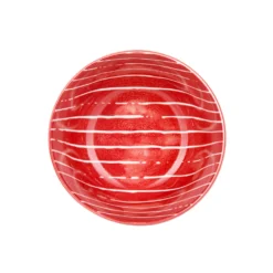 Ciotola rosso righe bianco porcellana Mix e Match