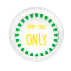 Ciotolina tonda vetro 9 cm Happy Vibes Color Bloom