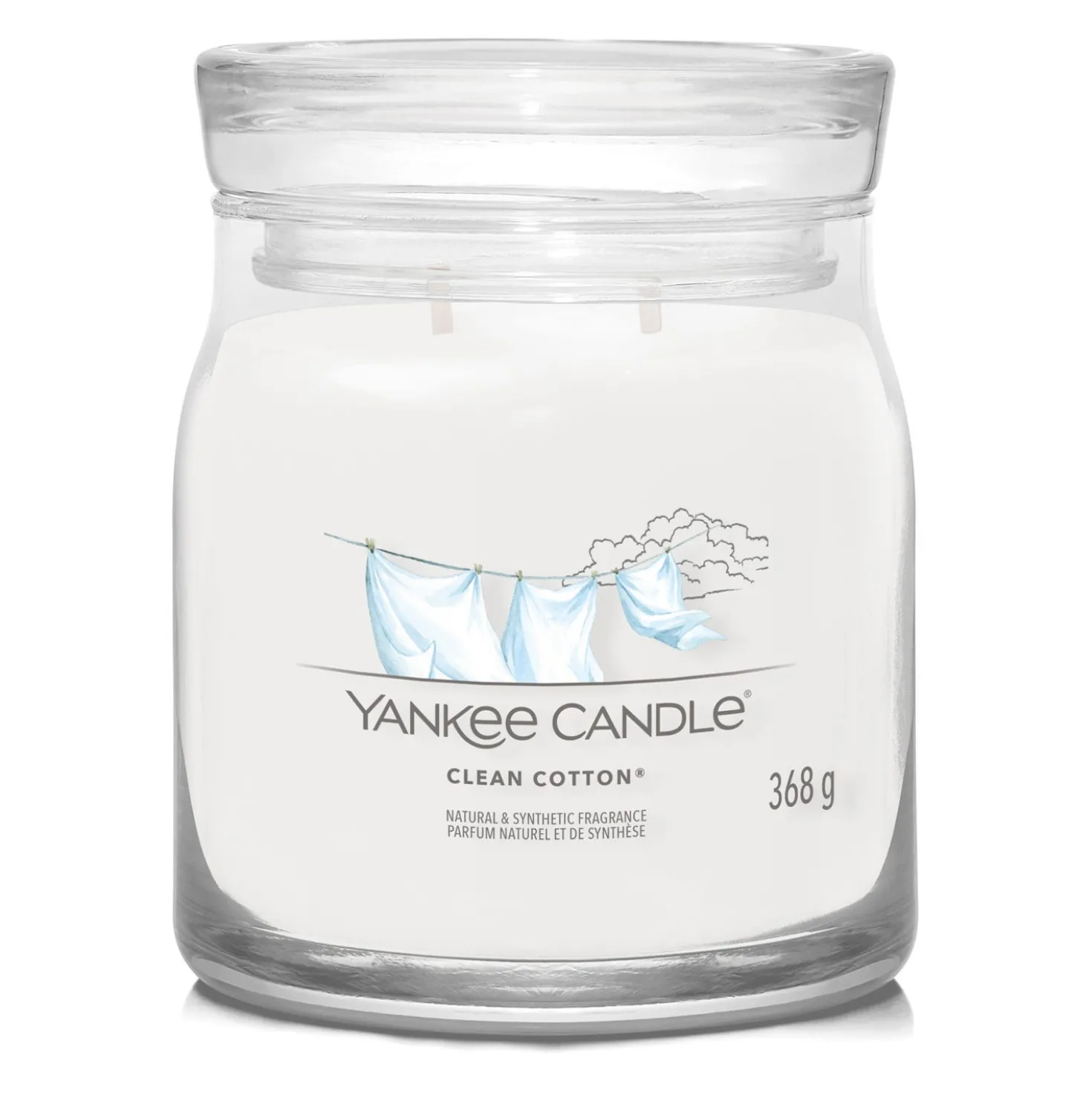 Clean Cotton, candela in giara media Yankee Candle