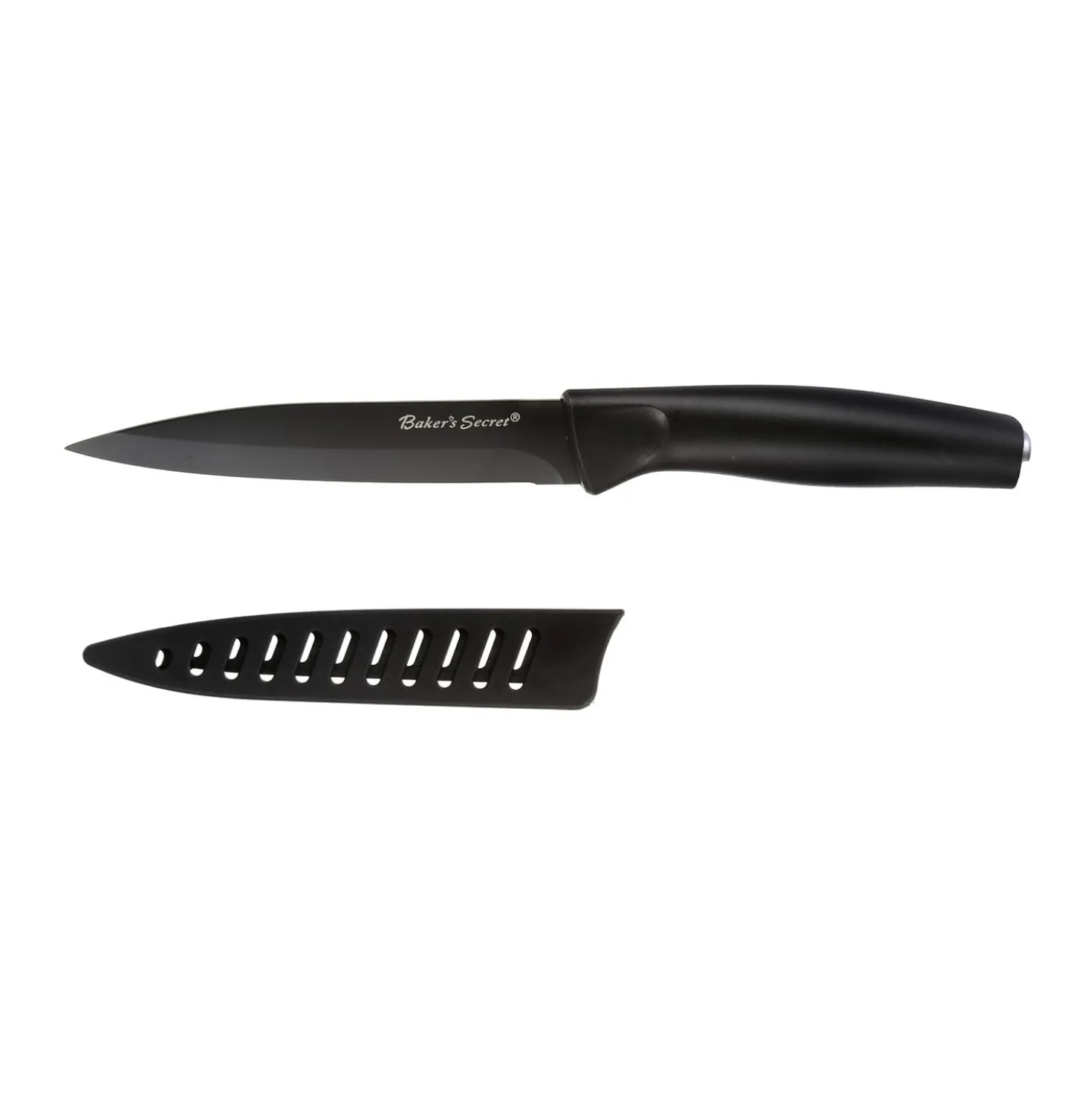 Coltello spelucchino con coprilama 13 cm in acciaio inox Baker's Secret