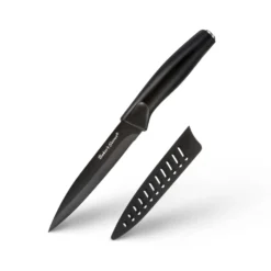 Coltello spelucchino con coprilama 13 cm in acciaio inox Baker's Secret
