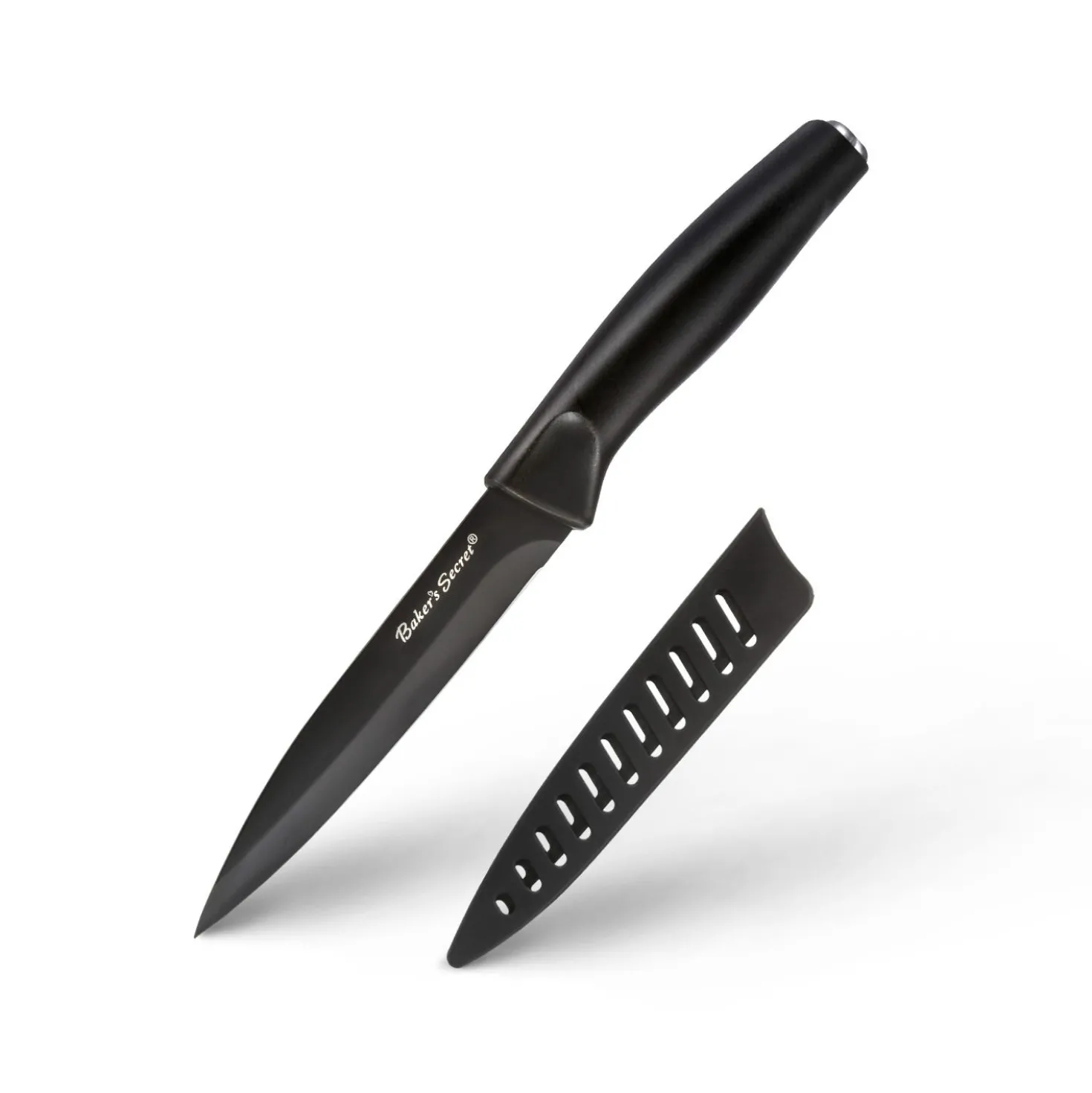 Coltello spelucchino con coprilama 13 cm in acciaio inox Baker's Secret