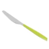 Coltello tavola sfuso verde in acciaio inox Silhouette