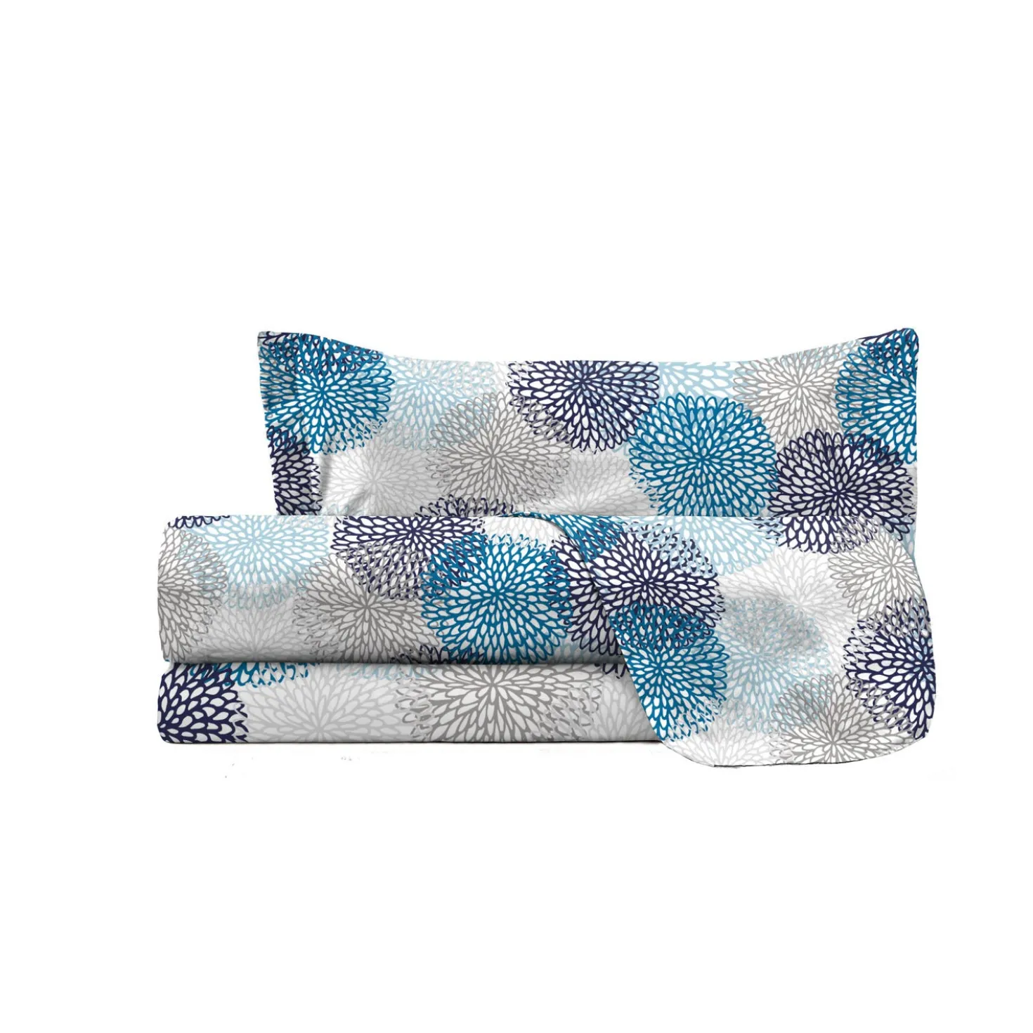 Completo letto fantasy una piazza e mezza soffioni blu Datex