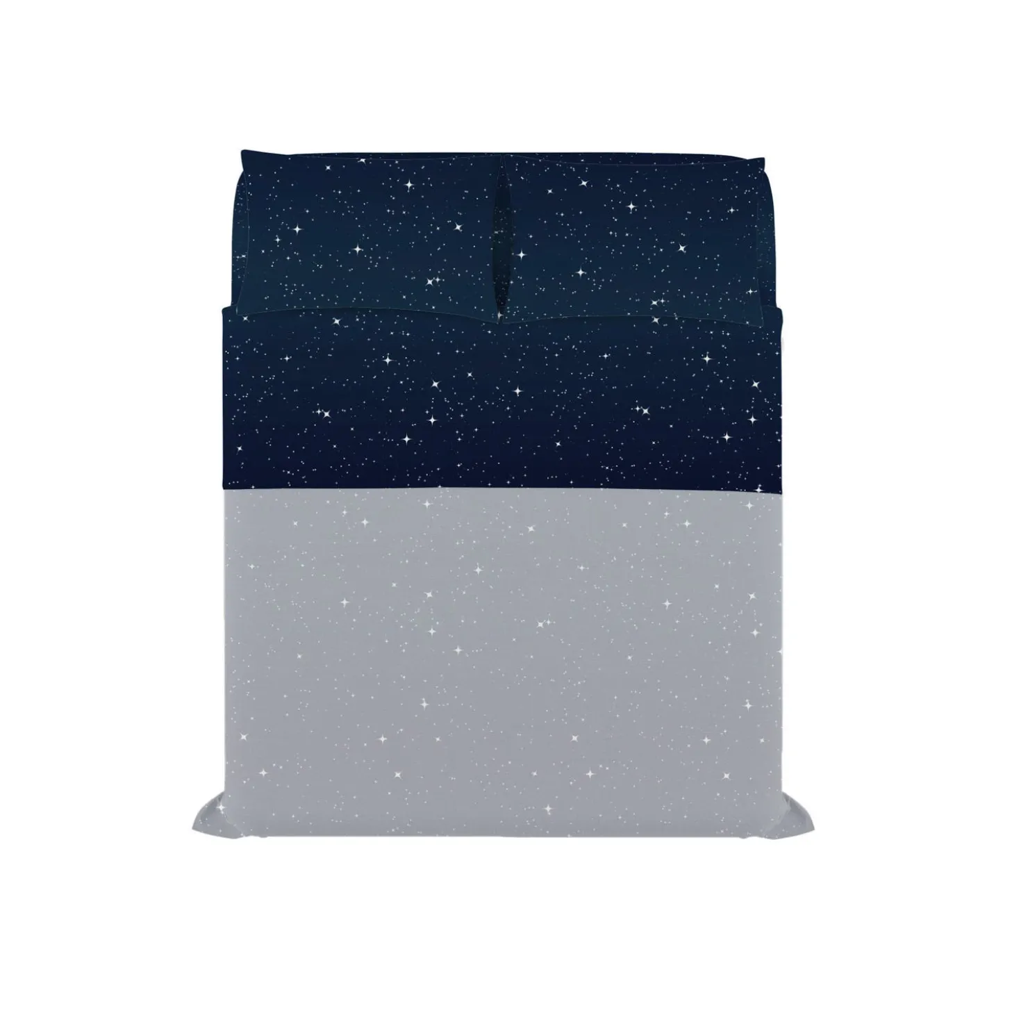 Completo letto matrimoniale blu stelle Stars Datex