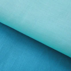 Completo letto matrimoniale cotone azzurro Nicoletta