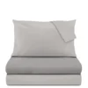 Completo letto matrimoniale cotone grigio scuro Nicoletta