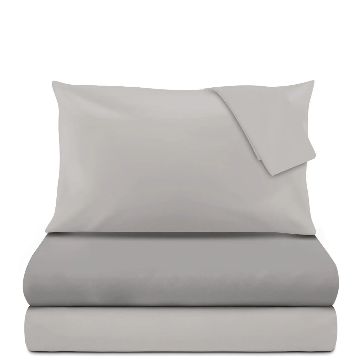 Completo letto matrimoniale cotone grigio scuro Nicoletta