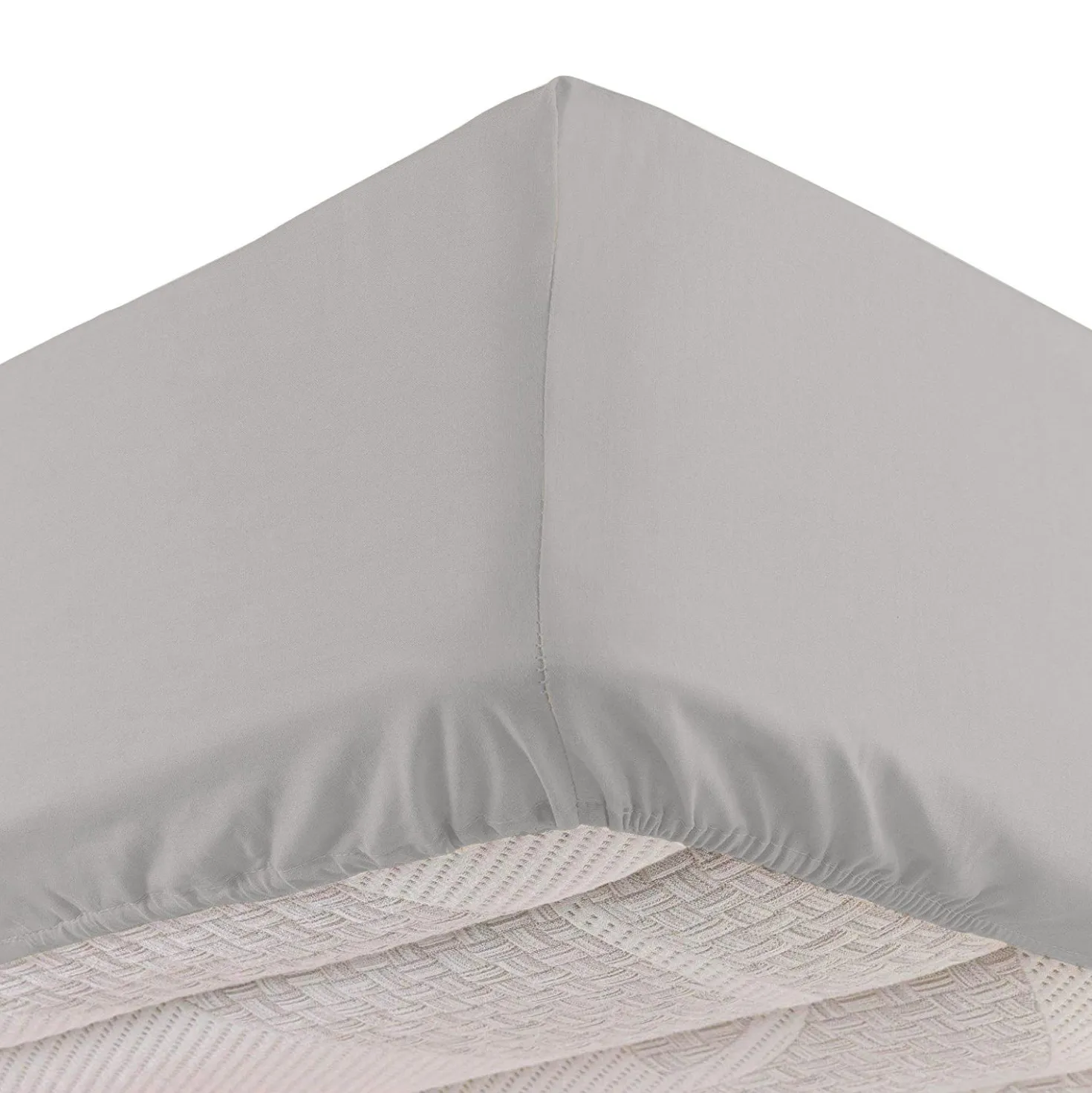 Completo letto matrimoniale cotone grigio scuro Nicoletta