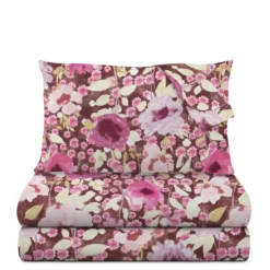 Completo letto matrimoniale floreale
