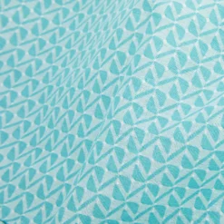 Completo letto matrimoniale geometrie azzurro cotone Golden