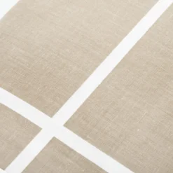Completo letto matrimoniale policotone quadrotti sabbia
