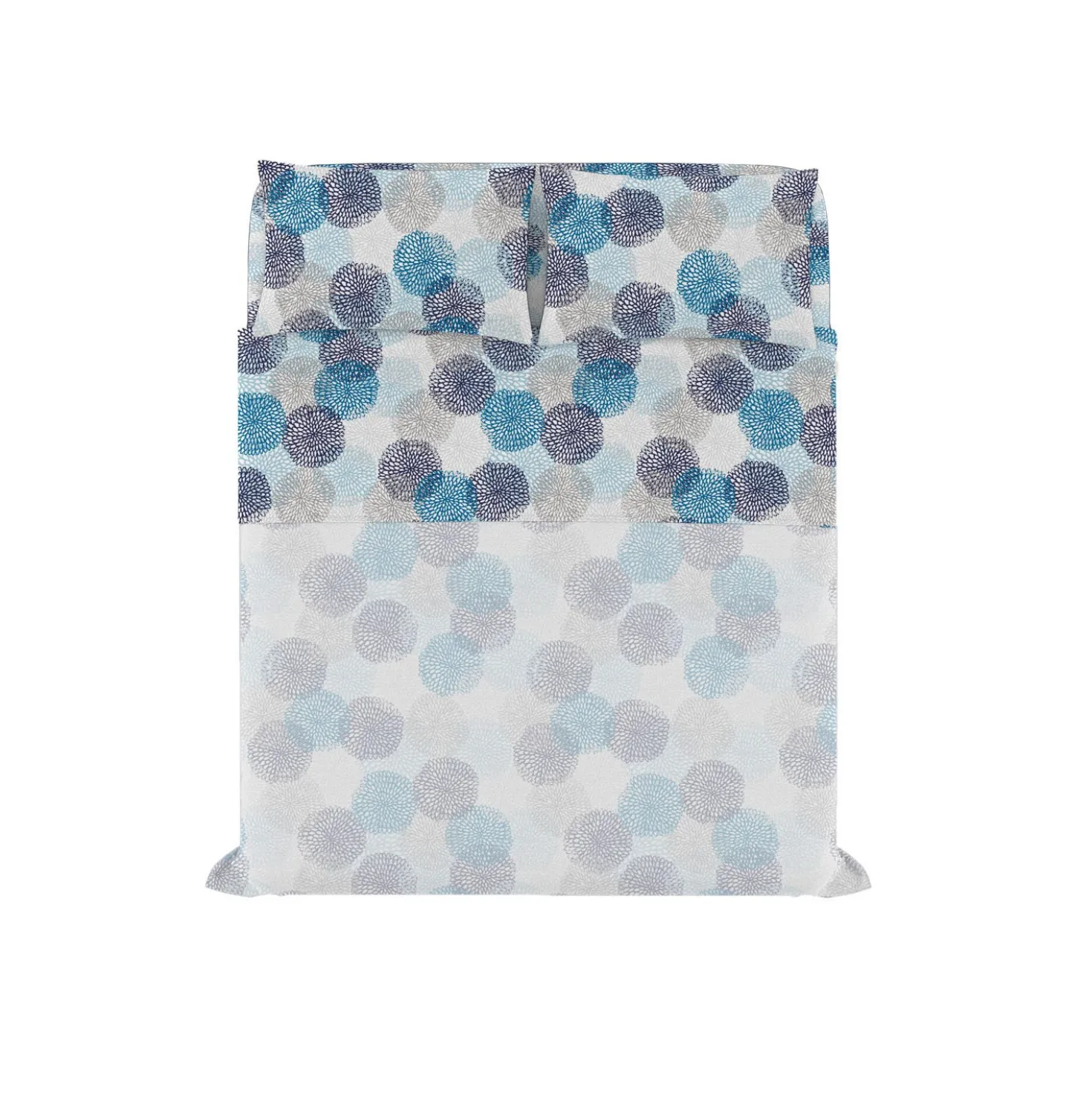 Completo letto matrimoniale Soffioni blu Datex