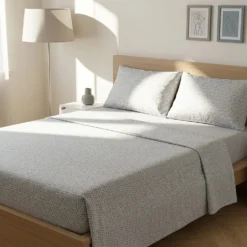 Completo letto matrimoniale stampa pois verde