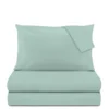 Completo letto matrimoniale tinta unita verde