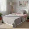 Completo letto 1 piazza e mezza cotone righe rosa