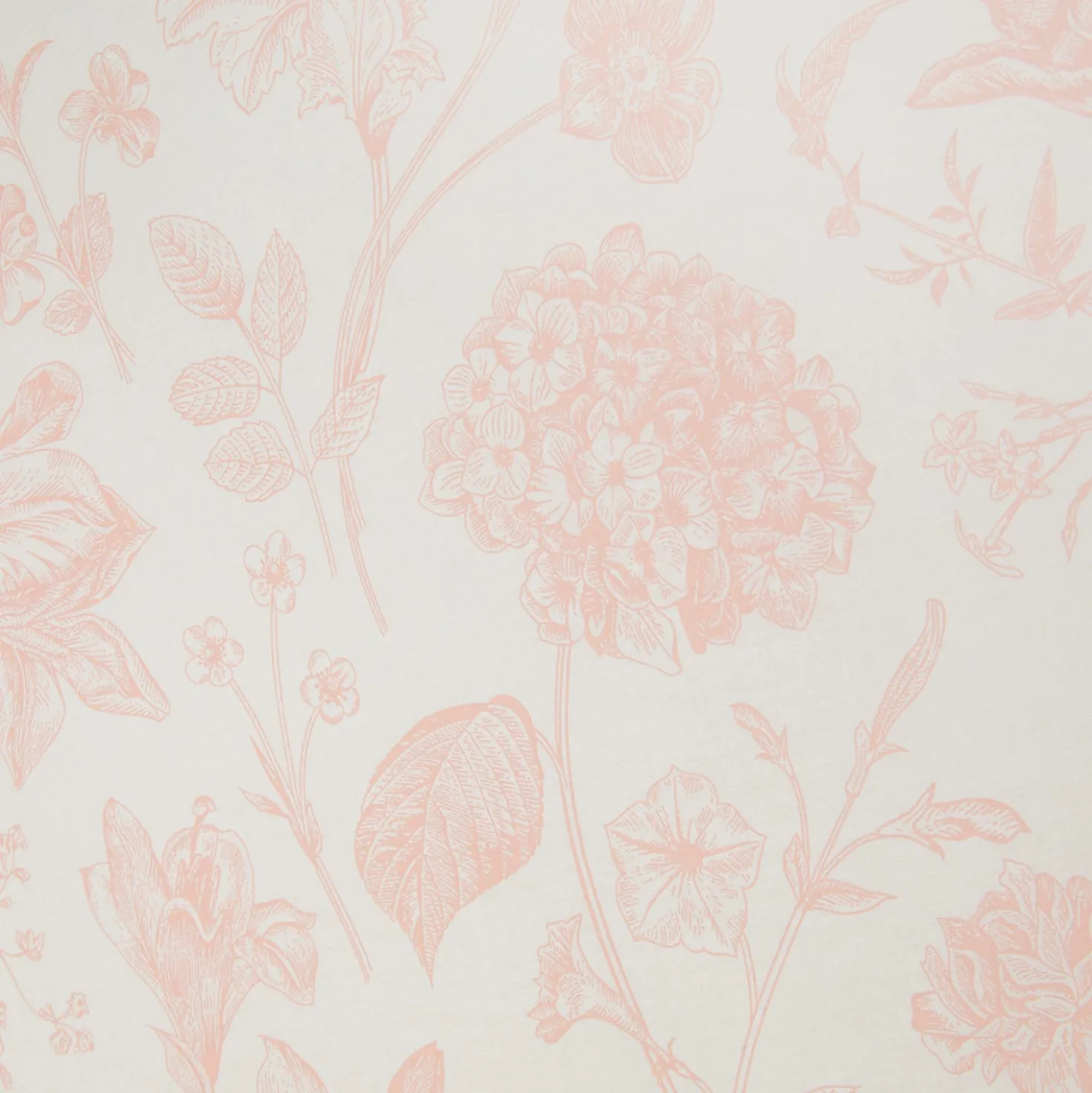 Completo letto 1 piazza e mezza in cotone rosa Botanic