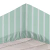Completo letto 1 piazza e mezza righe verde