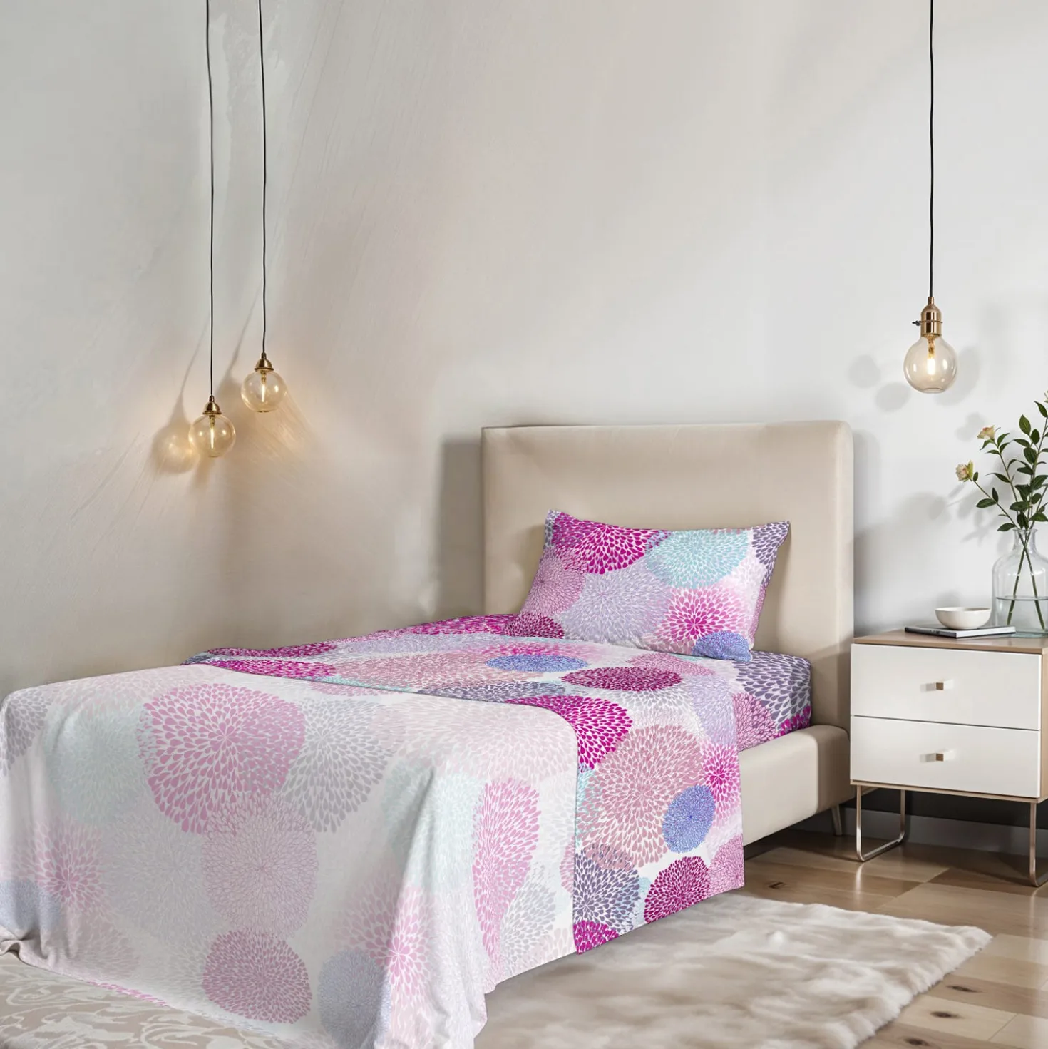 Completo letto 1 piazza e mezza Soffioni Datex