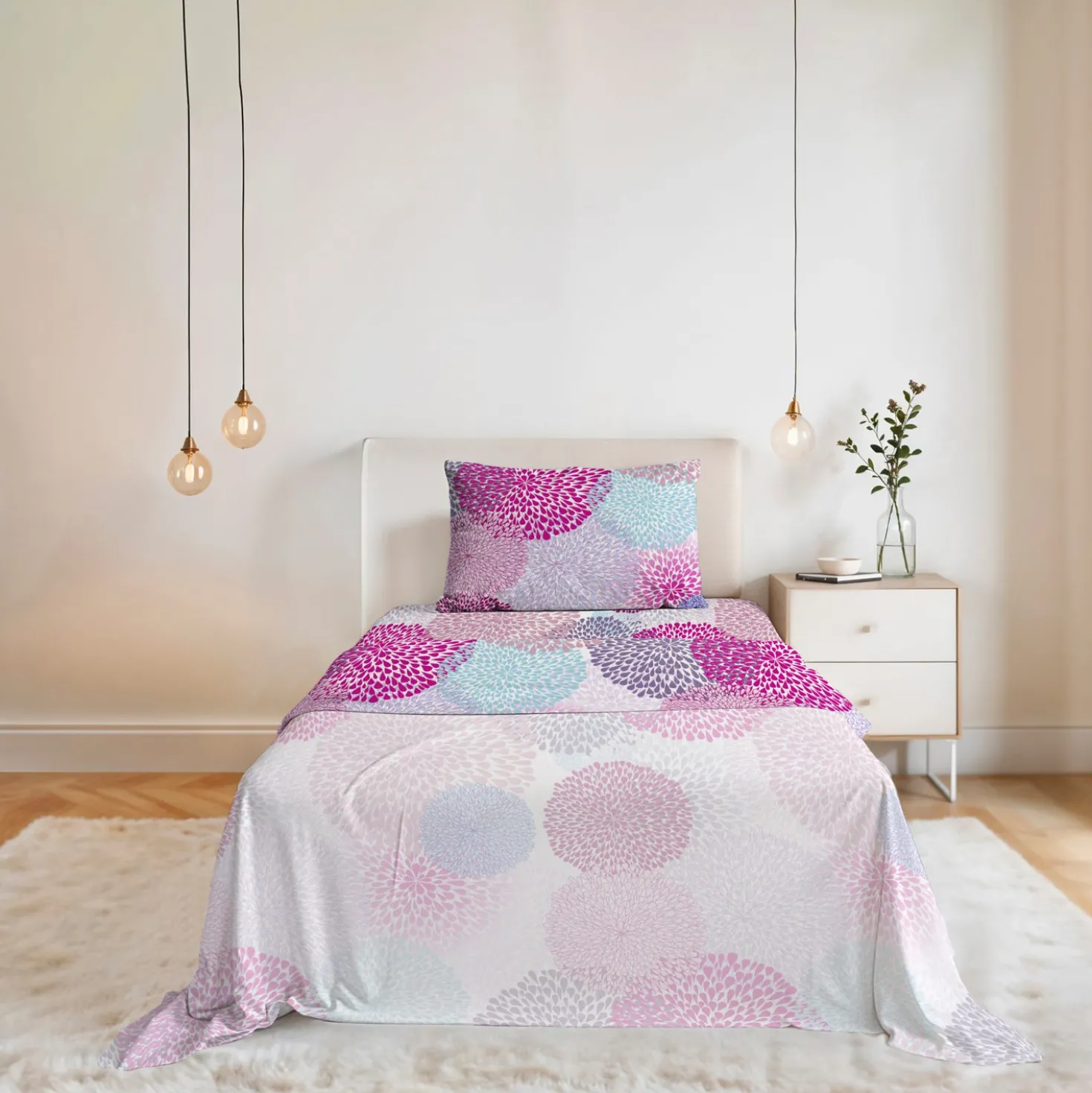 Completo letto 1 piazza e mezza Soffioni Datex
