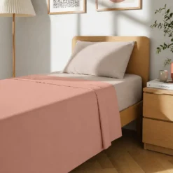 Completo letto singolo cotone cipria Nicoletta