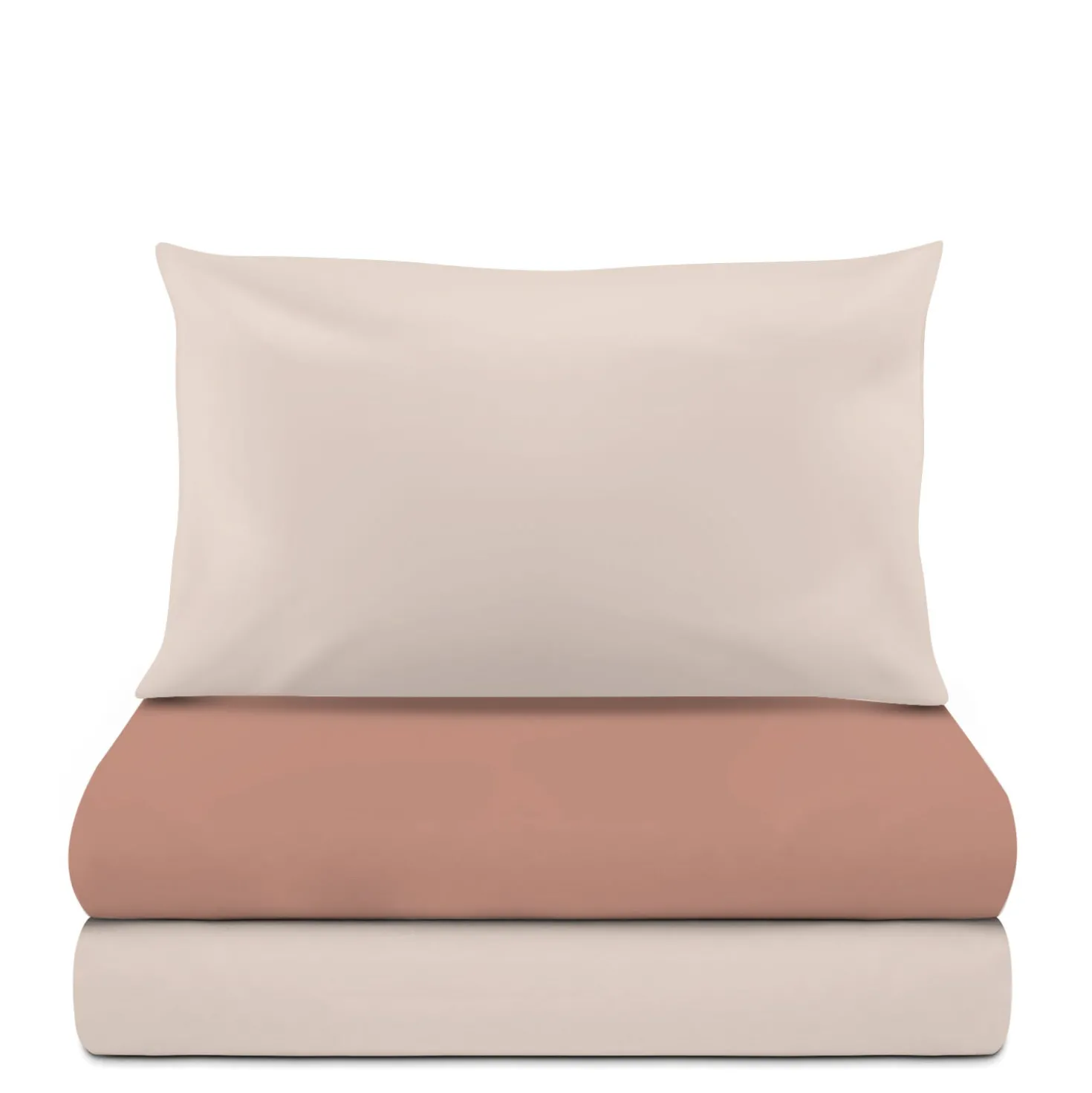 Completo letto singolo cotone cipria Nicoletta