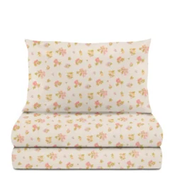 Completo letto singolo cotone fiorellini