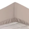 Completo letto singolo cotone fiore tortora